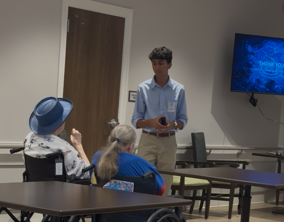 CyberSentinel presenting to a live audience